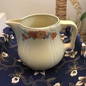 Hall’s Vintage Chin Red Poppy Water Pitcher
